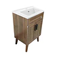 Mueble Vanitorio + Cubierta de Loza Nogal SM6040 P (60x40x80cm) - Miniatura 5