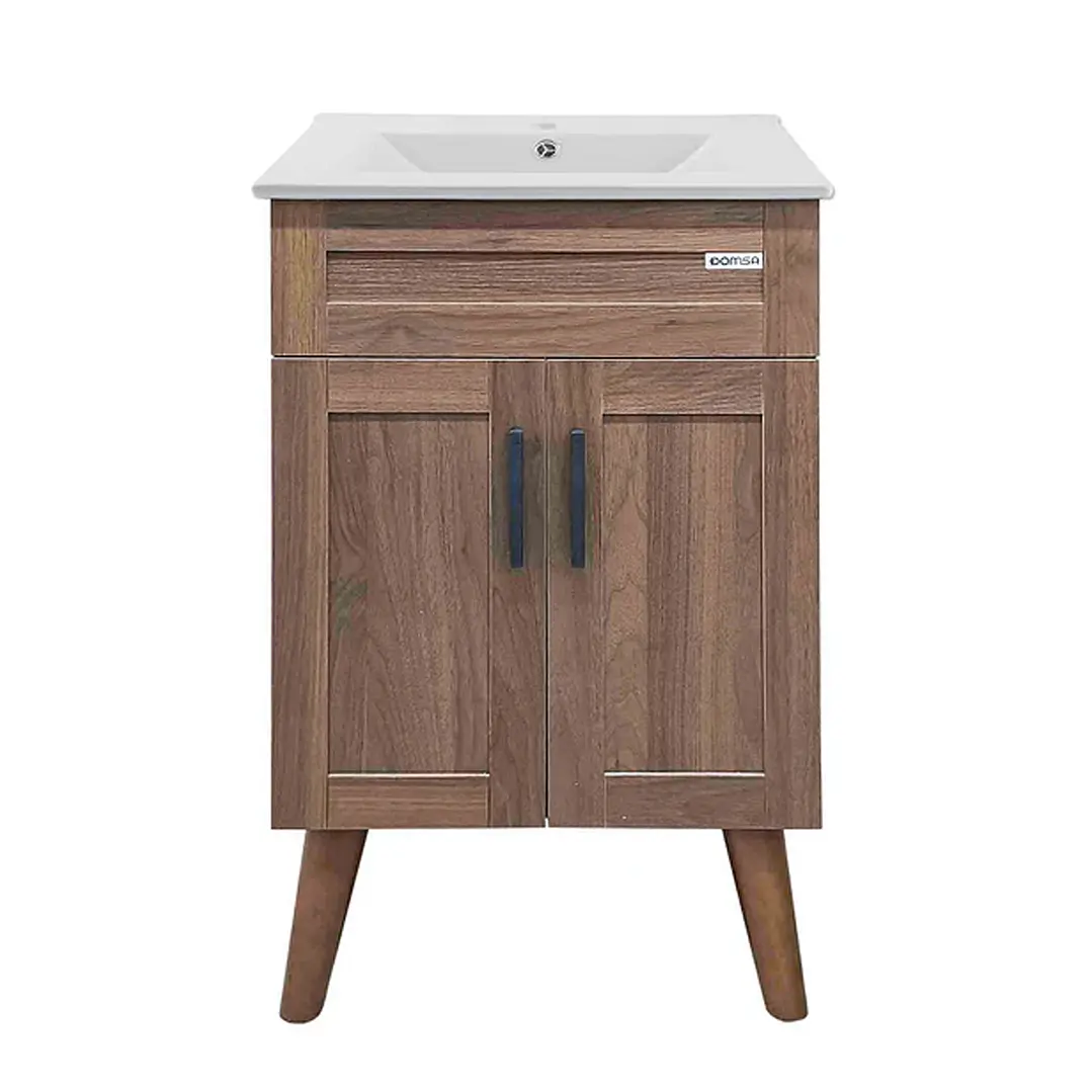 Mueble Vanitorio + Cubierta de Loza Nogal SM5040 P (50x40x80cm) 1