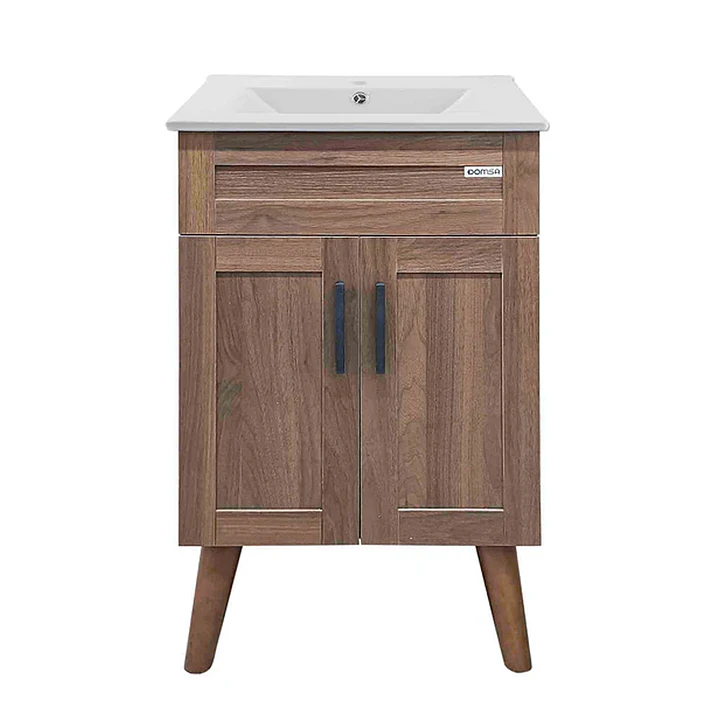 Mueble Vanitorio + Cubierta de Loza Nogal SM5040 P (50x40x80cm) 1