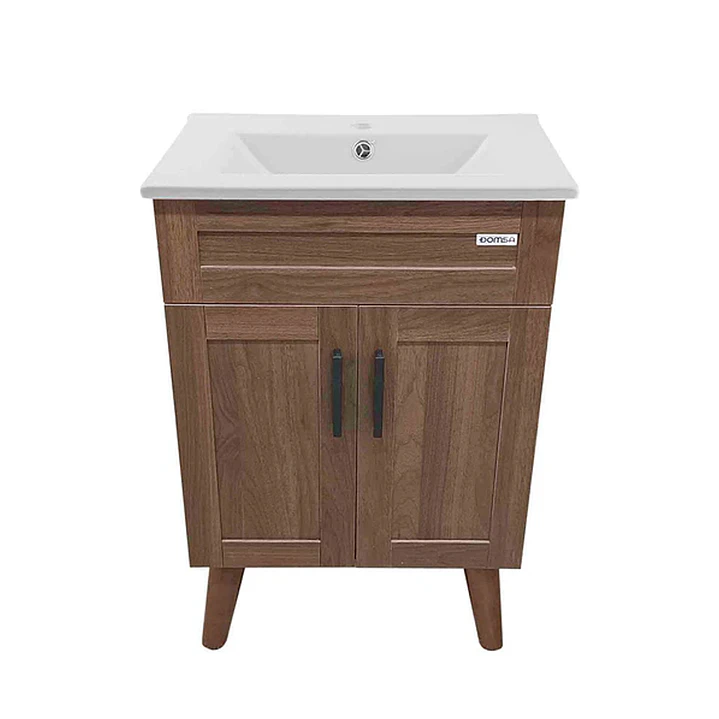 Mueble Vanitorio + Cubierta de Loza Nogal SM5040 P (50x40x80cm) 2