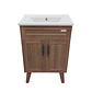 Mueble Vanitorio + Cubierta de Loza Nogal SM5040 P (50x40x80cm) - Miniatura 2