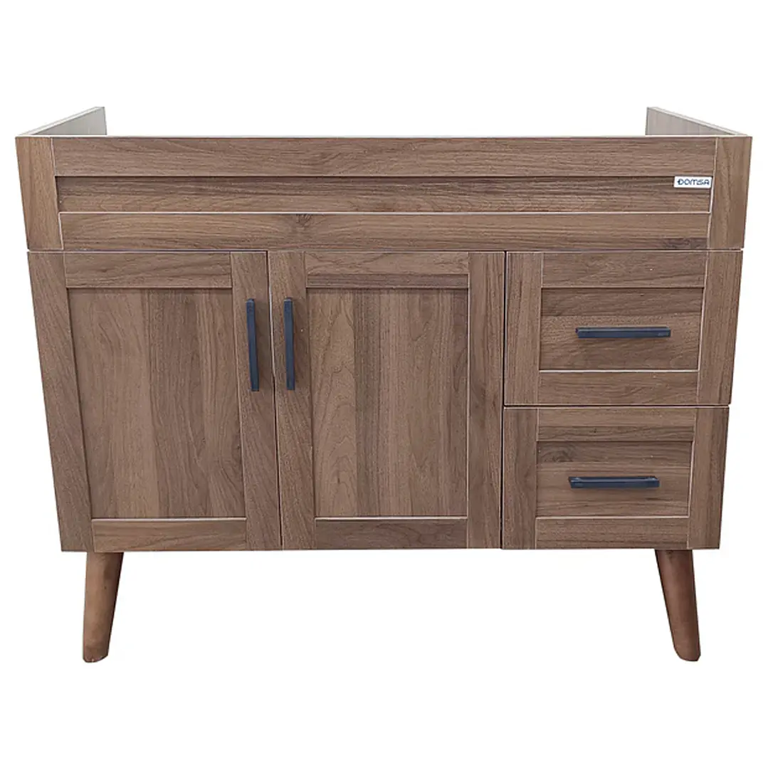 Mueble Vanitorio Base Sin Cubierta Nogal SM10047 (98,5x46x80cm) 1