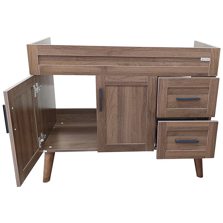 Mueble Vanitorio Base Sin Cubierta Nogal SM10047 (98,5x46x80cm) 5
