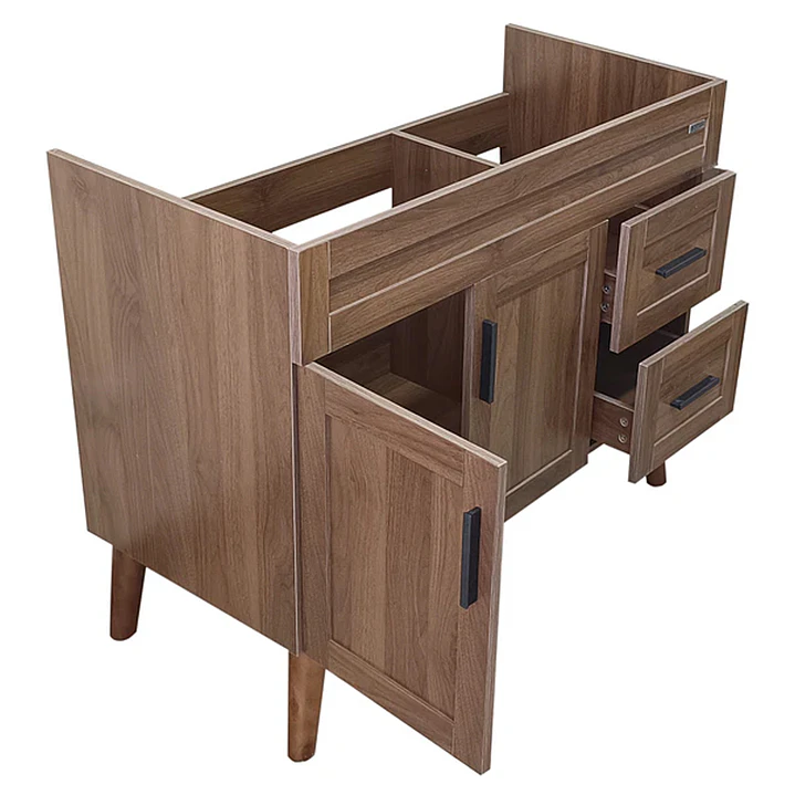 Mueble Vanitorio Base Sin Cubierta Nogal SM10047 (98,5x46x80cm) 6