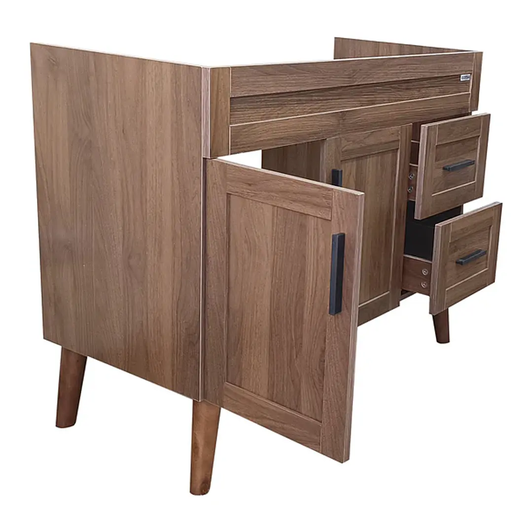 Mueble Vanitorio Base Sin Cubierta Nogal SM10047 (98,5x46x80cm) 7