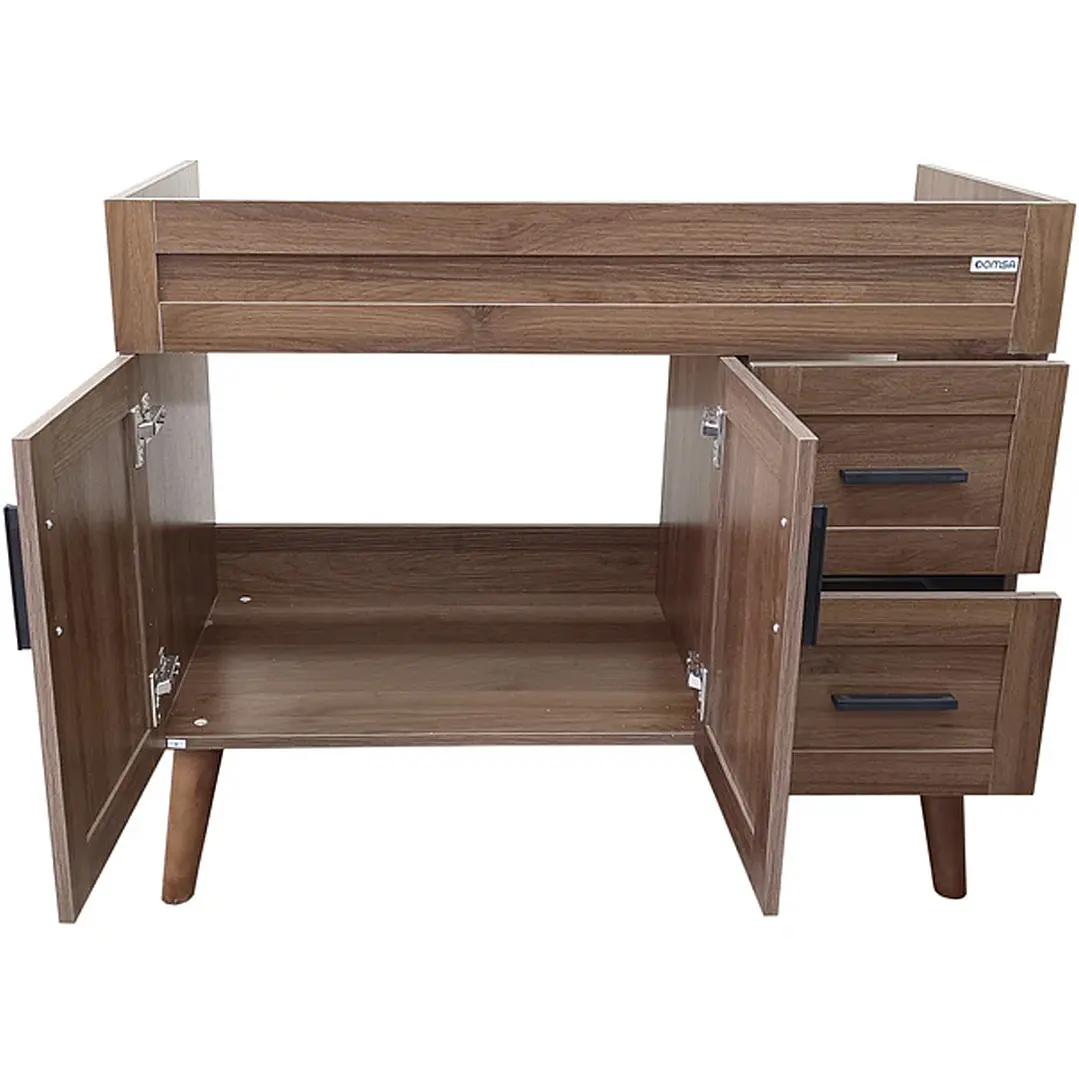 Mueble Vanitorio Base Sin Cubierta Nogal SM10047 (98,5x46x80cm) 9