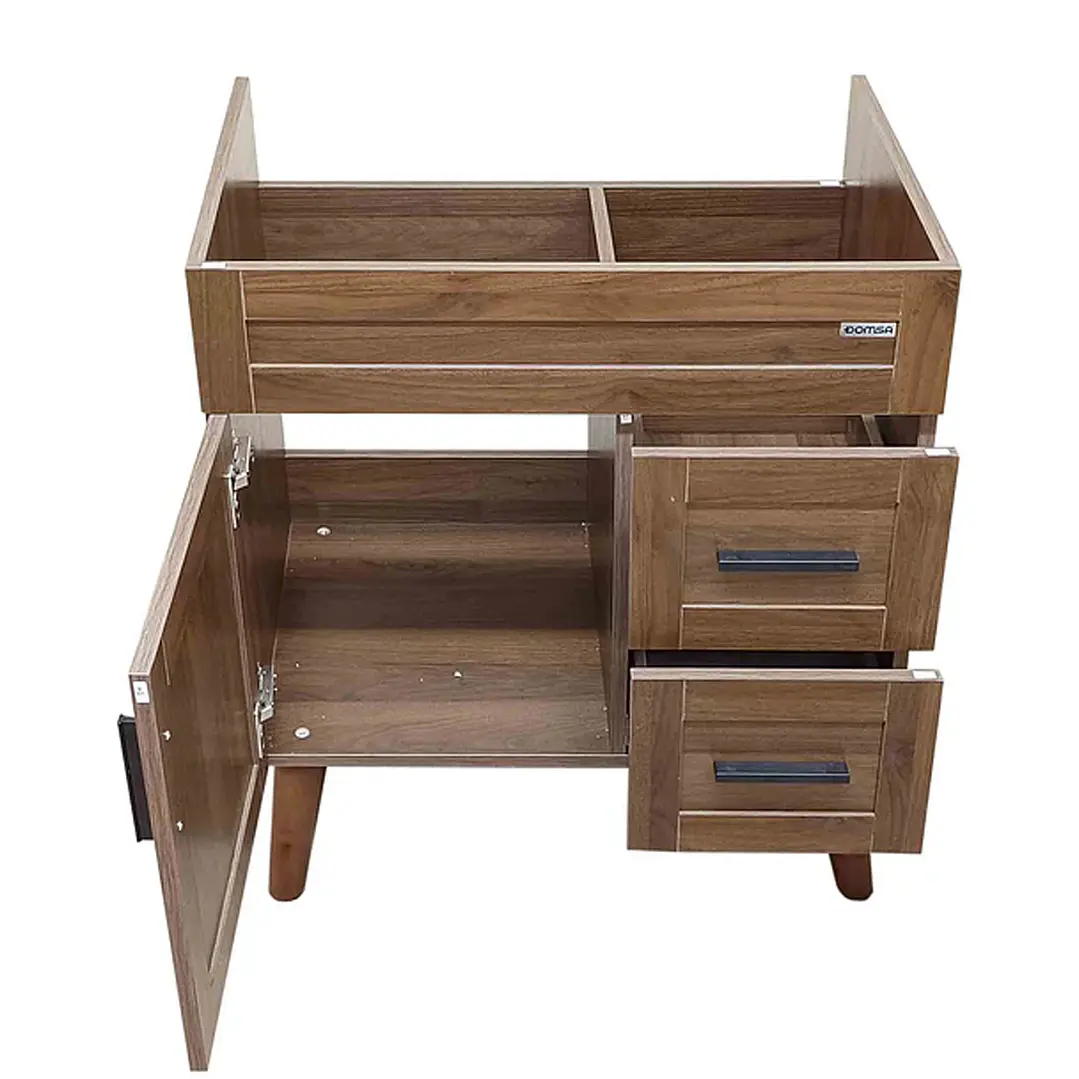 Mueble Vanitorio Base Sin Cubierta Nogal SM7047 (68,5x46x80cm)  5