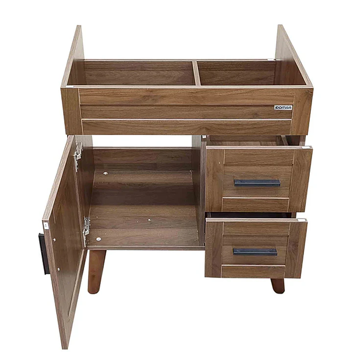 Mueble Vanitorio Base Sin Cubierta Nogal SM7047 (68,5x46x80cm)  5