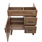 Mueble Vanitorio Base Sin Cubierta Nogal SM7047 (68,5x46x80cm)  - Miniatura 5