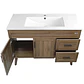 Mueble Vanitorio + Cubierta de Loza Nogal SM12047 P (120x47x80cm) - Miniatura 4