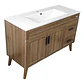 Mueble Vanitorio + Cubierta de Loza Nogal SM12047 P (120x47x80cm) - Miniatura 5