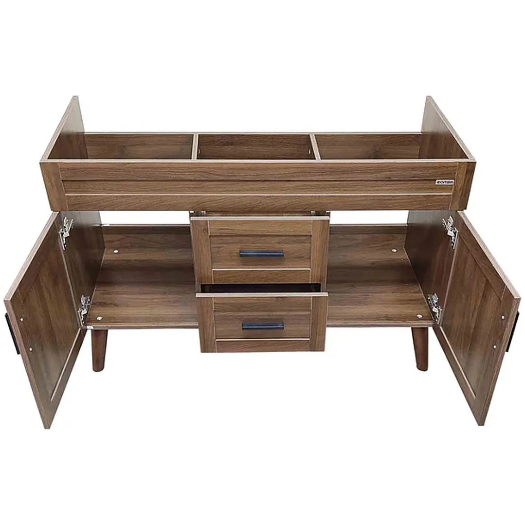 Mueble Vanitorio Base Sin Cubierta Nogal SM12047D (118,5x46x80cm) 3