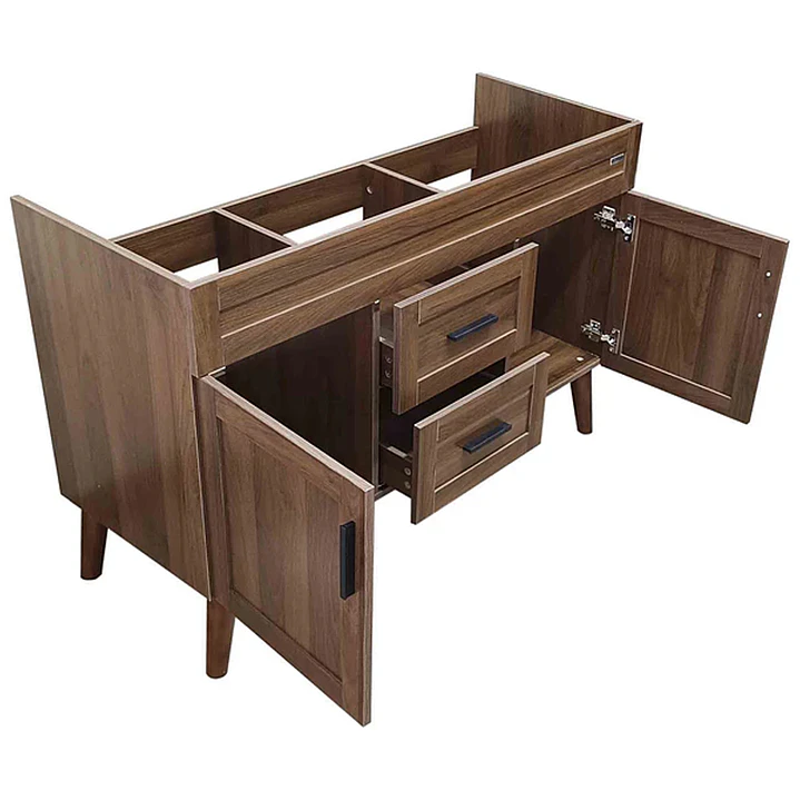 Mueble Vanitorio Base Sin Cubierta Nogal SM12047D (118,5x46x80cm) 5