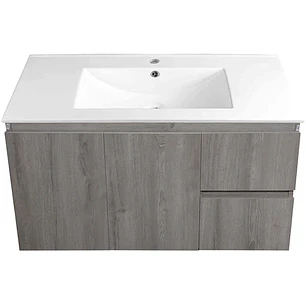 Mueble Vanitorio + Cubierta de Loza a Muro Venecia BMCA-100 (100x48x36cm)