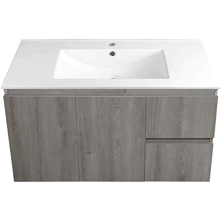 Mueble Vanitorio + Cubierta de Loza a Muro Venecia BMCA-100 (100x48x36cm) 2