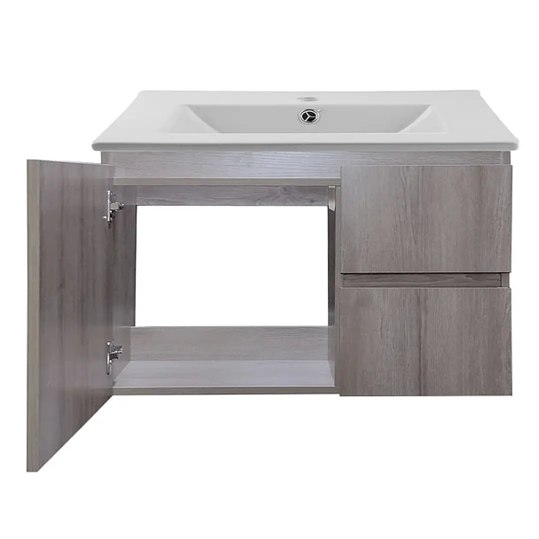 Mueble Vanitorio + Cubierta de Loza a Muro Venecia BMCA-80 (80x48x36cm) 3