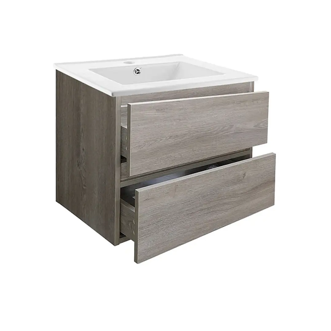 Mueble Vanitorio + Cubierta de Loza a Muro Venecia BMCA-60 (60x48x36cm) 4