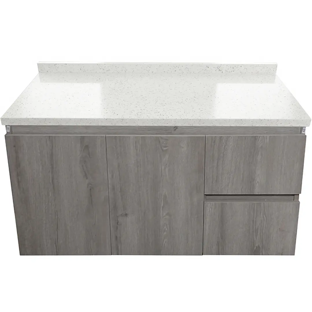 Mueble de Baño a Muro Venecia con Cubierta de Cuarzo (100x48x36cm) 1