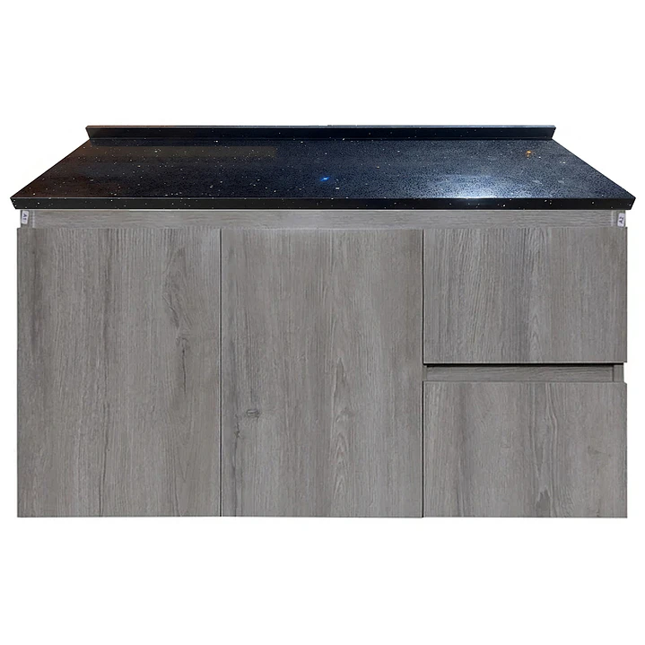 Mueble de Baño a Muro Venecia con Cubierta de Cuarzo (100x48x36cm) 4