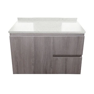Mueble de Baño a Muro Venecia con Cubierta de Cuarzo (80x48x36cm)