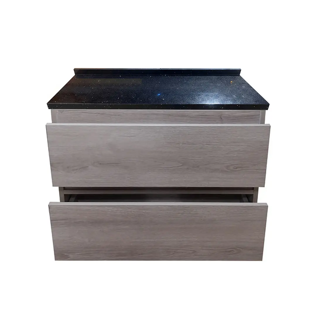 Mueble de Baño a Muro Venecia con Cubierta de Cuarzo (70x48x36cm) 6