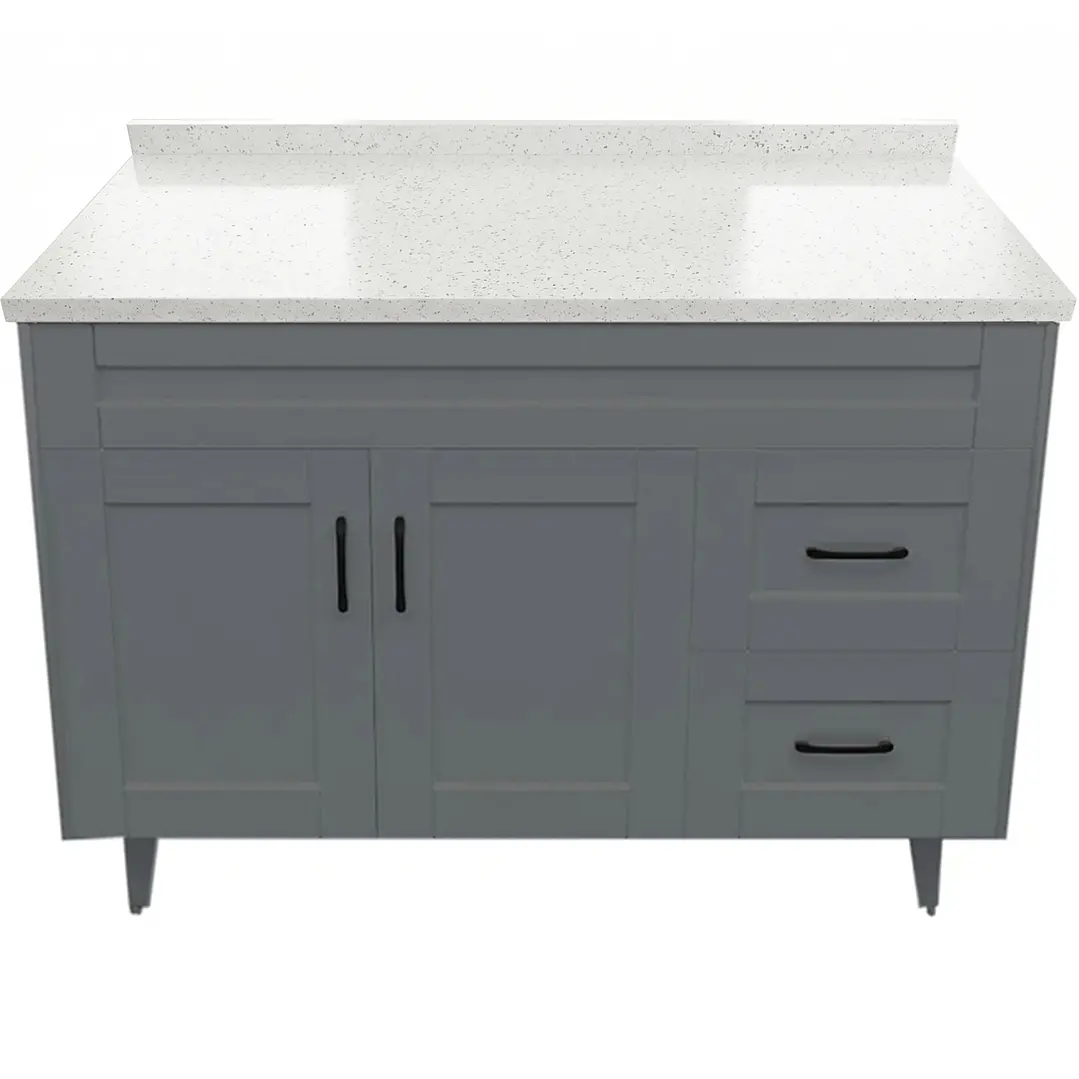 Mueble de Baño Málaga con Cubierta de Cuarzo (120x47x80cm) 1