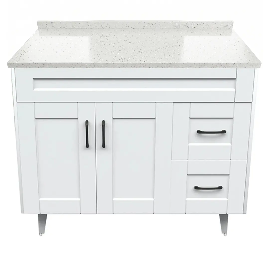 Mueble de Baño Málaga con Cubierta de Cuarzo (100x47x80cm) 2