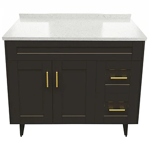 Mueble de Baño Málaga con Cubierta de Cuarzo (100x47x80cm)