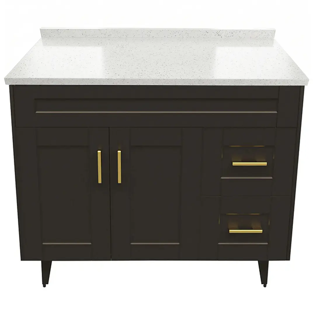 Mueble de Baño Málaga con Cubierta de Cuarzo (100x47x80cm) 1