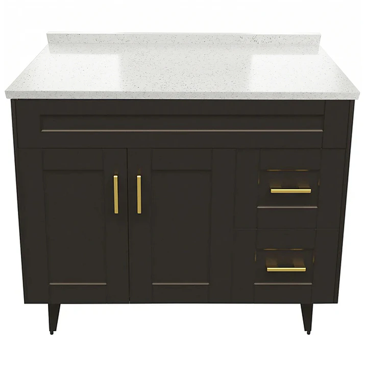 Mueble de Baño Málaga con Cubierta de Cuarzo (100x47x80cm) 1