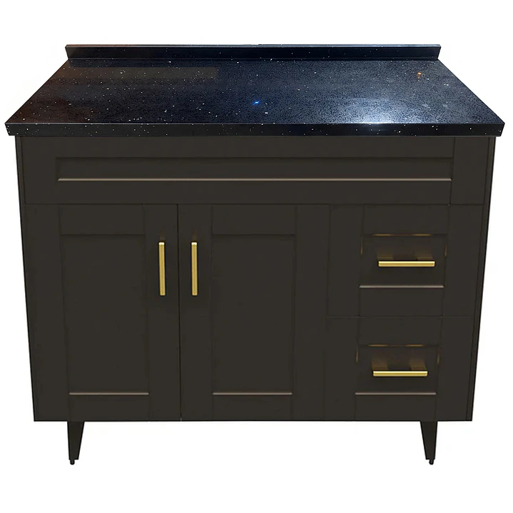 Mueble de Baño Málaga con Cubierta de Cuarzo (100x47x80cm) 2