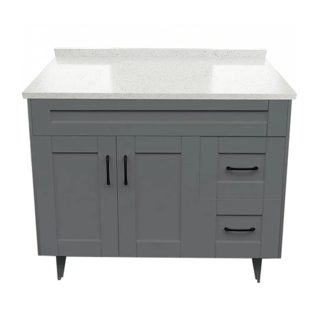 Mueble de Baño Málaga con Cubierta de Cuarzo (100x47x80cm) 1