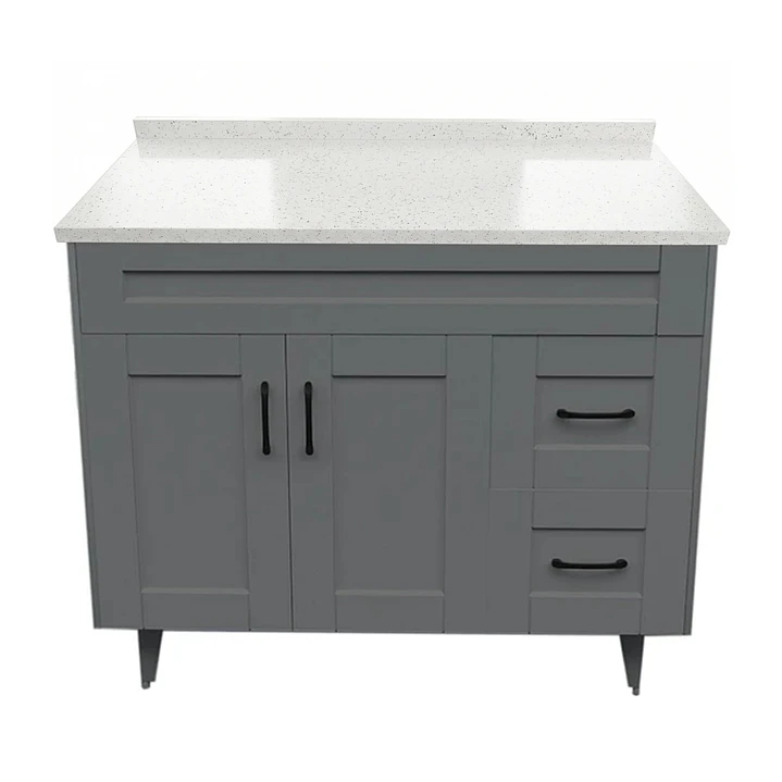 Mueble de Baño Málaga con Cubierta de Cuarzo (100x47x80cm) 1