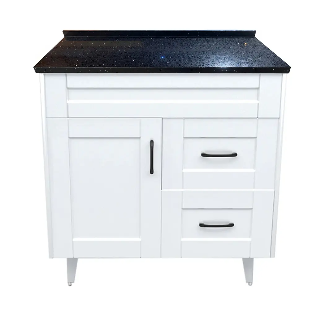 Mueble de Baño Málaga con Cubierta de Cuarzo (80x47x80cm) 1