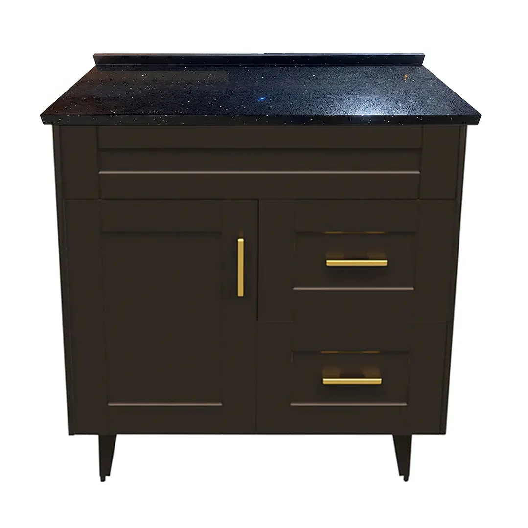Mueble de Baño Málaga con Cubierta de Cuarzo (80x47x80cm) 2