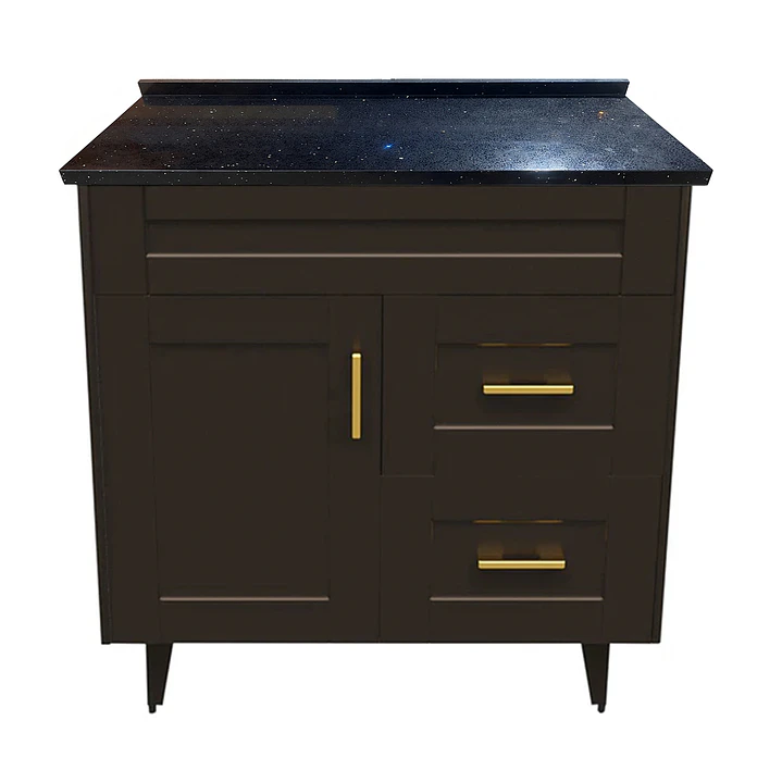 Mueble de Baño Málaga con Cubierta de Cuarzo (80x47x80cm) 2