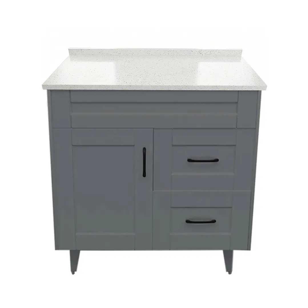 Mueble de Baño Málaga con Cubierta de Cuarzo (80x47x80cm) 1