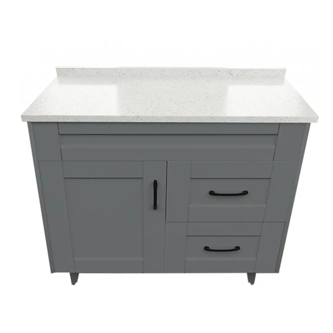 Mueble de Baño Málaga con Cubierta de Cuarzo (80x47x80cm) 3