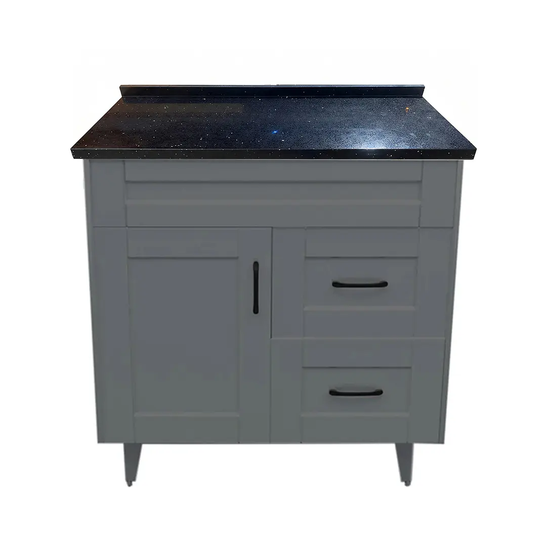 Mueble de Baño Málaga con Cubierta de Cuarzo (80x47x80cm) 2