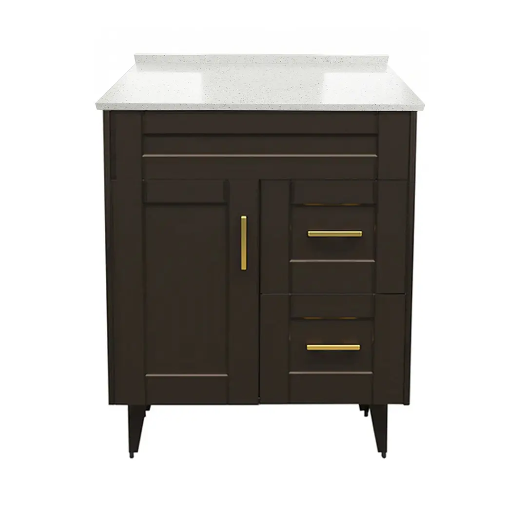 Mueble de Baño Málaga con Cubierta de Cuarzo (70x47x80cm) 1