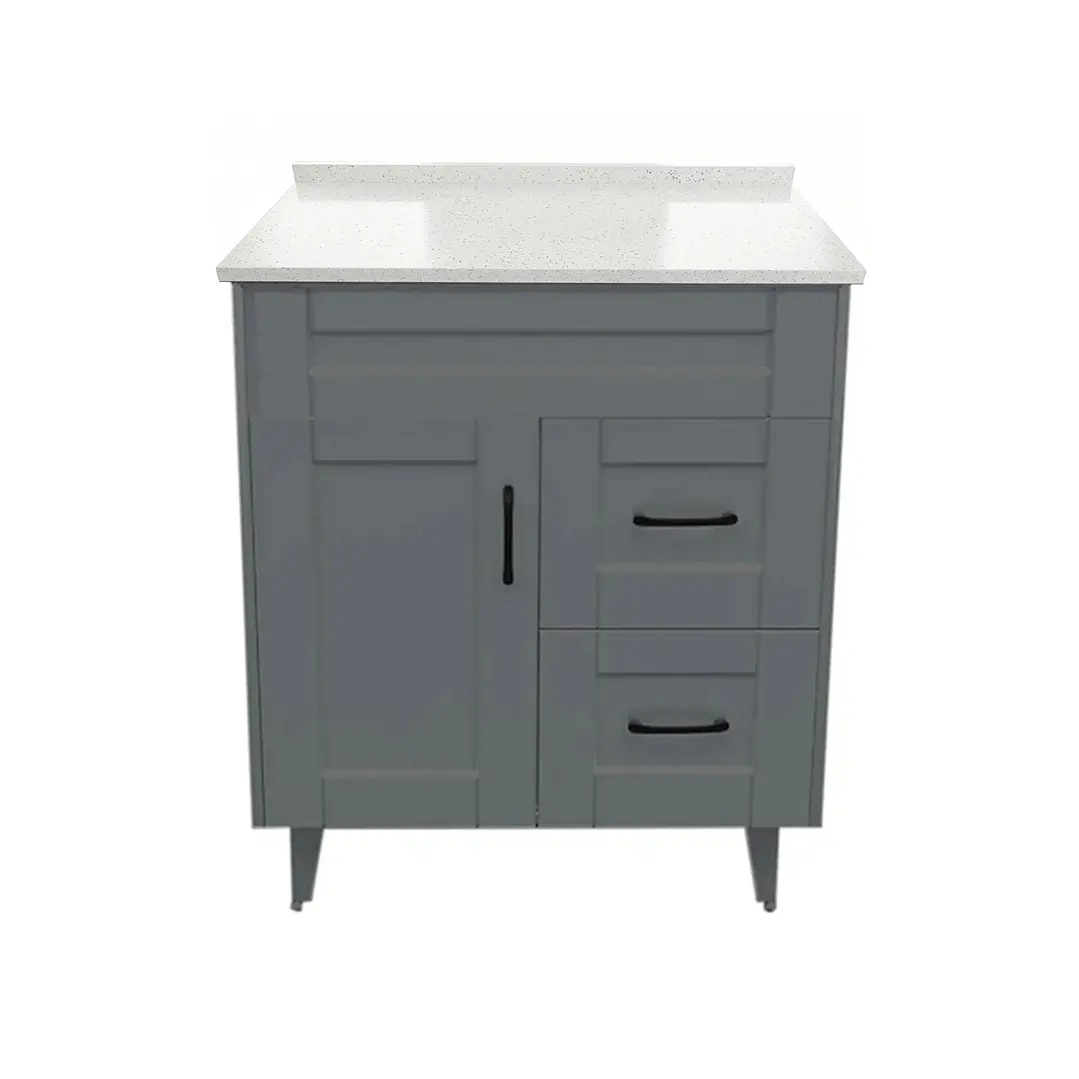 Mueble de Baño Málaga con Cubierta de Cuarzo (70x47x80cm) 2