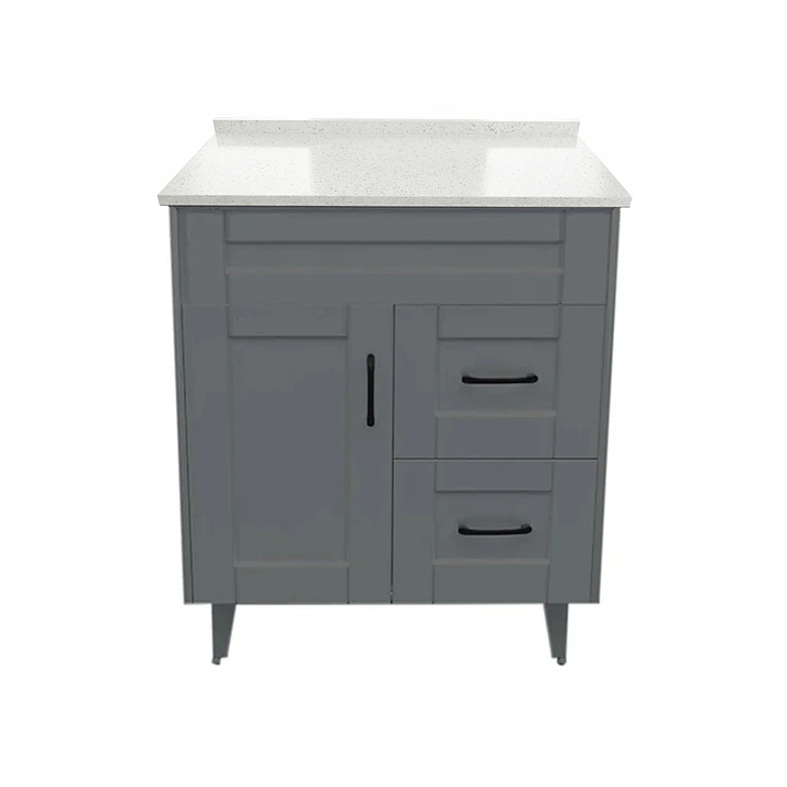 Mueble de Baño Málaga con Cubierta de Cuarzo (70x47x80cm) 2