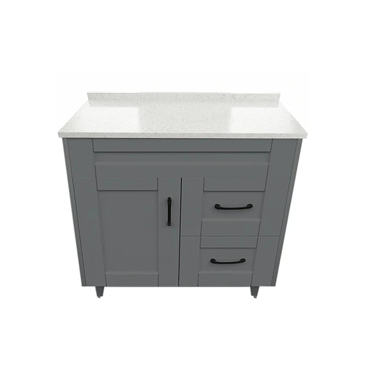 Mueble de Baño Málaga con Cubierta de Cuarzo (70x47x80cm) 3