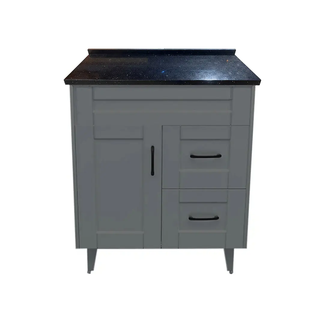 Mueble de Baño Málaga con Cubierta de Cuarzo (70x47x80cm) 1