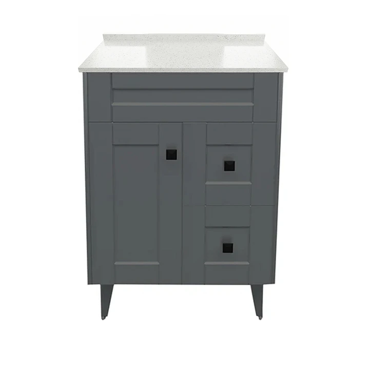 Mueble de Baño Málaga con Cubierta de Cuarzo (60x47x80cm) 1
