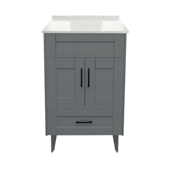 Mueble de Baño Málaga con Cubierta de Cuarzo (50x40x80cm) 1