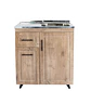 Mueble Cocina con Lavaplatos Acero Inoxidable SMPWI80 80x90x50cm - Miniatura 1