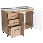 Mueble Cocina con Lavaplatos Acero Inoxidable SMPWI100 100x90x50cm - Miniatura 3