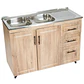 Mueble Cocina con Lavaplatos Acero Inoxidable SMPWD120 120x90x50cm - Miniatura 2
