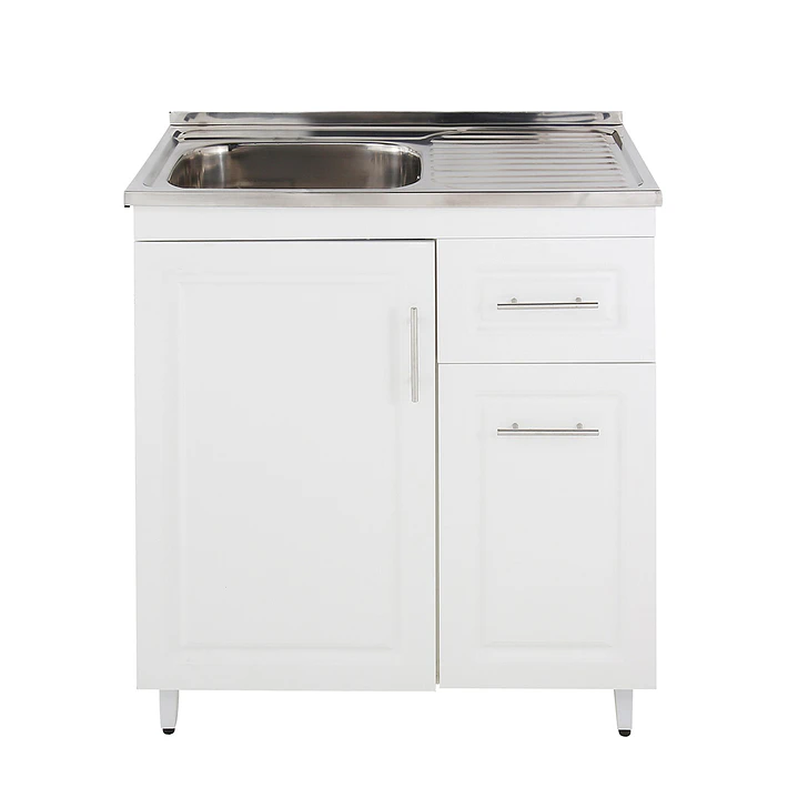 Mueble Cocina con Lavaplatos Acero Inoxidable SMPD80 80x90x50cm 1